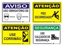 Placas de sinalização de segurança - Sinalização de Trânsito