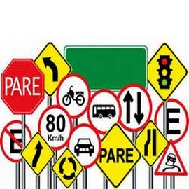 Comprar placas de sinalização de trânsito