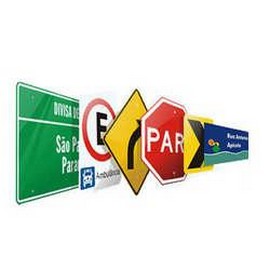 Empresas de placas de sinalização de trânsito