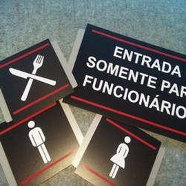 Placas de sinalização personalizada industrial